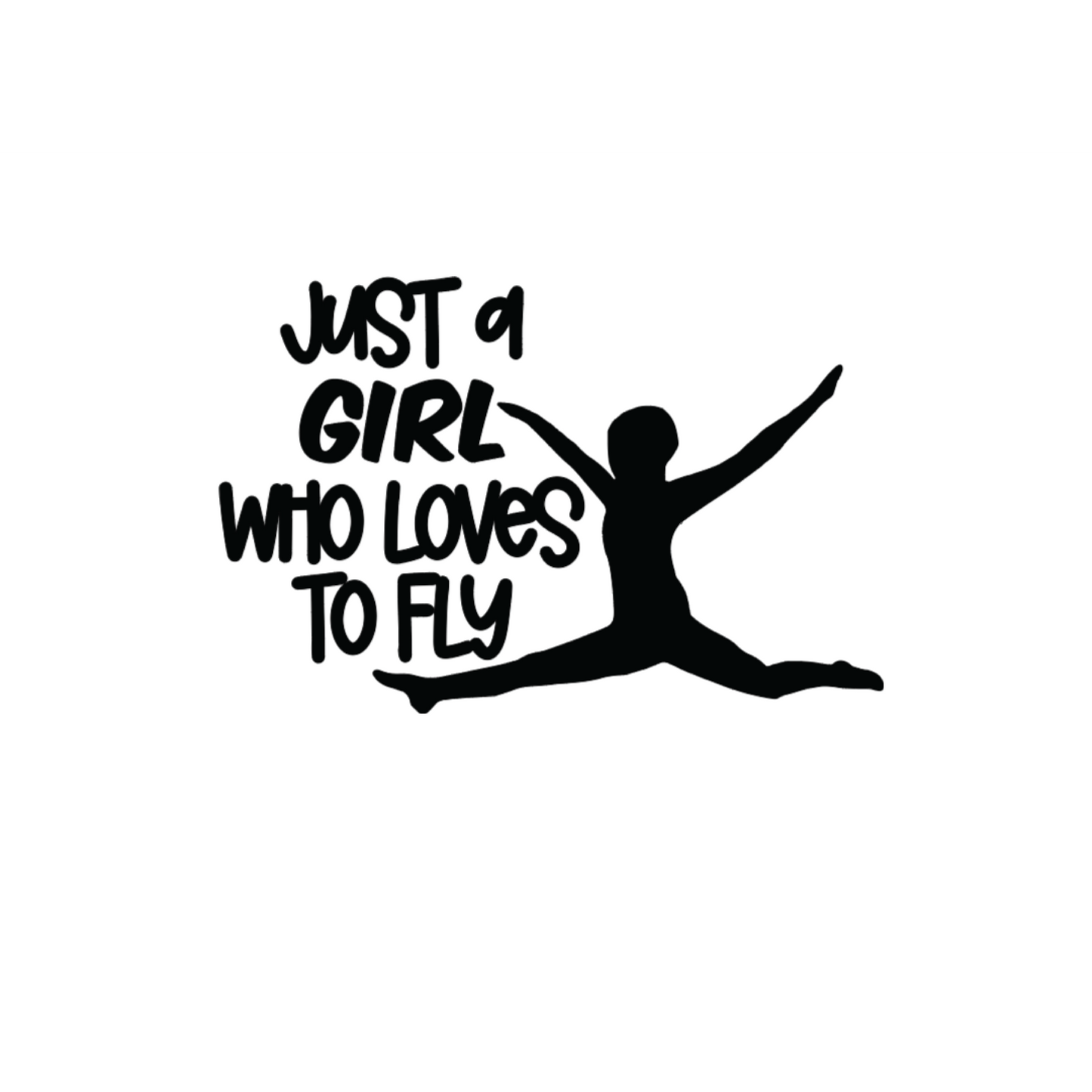 Just a Girl Who Loves to Fly Vinyl Decal