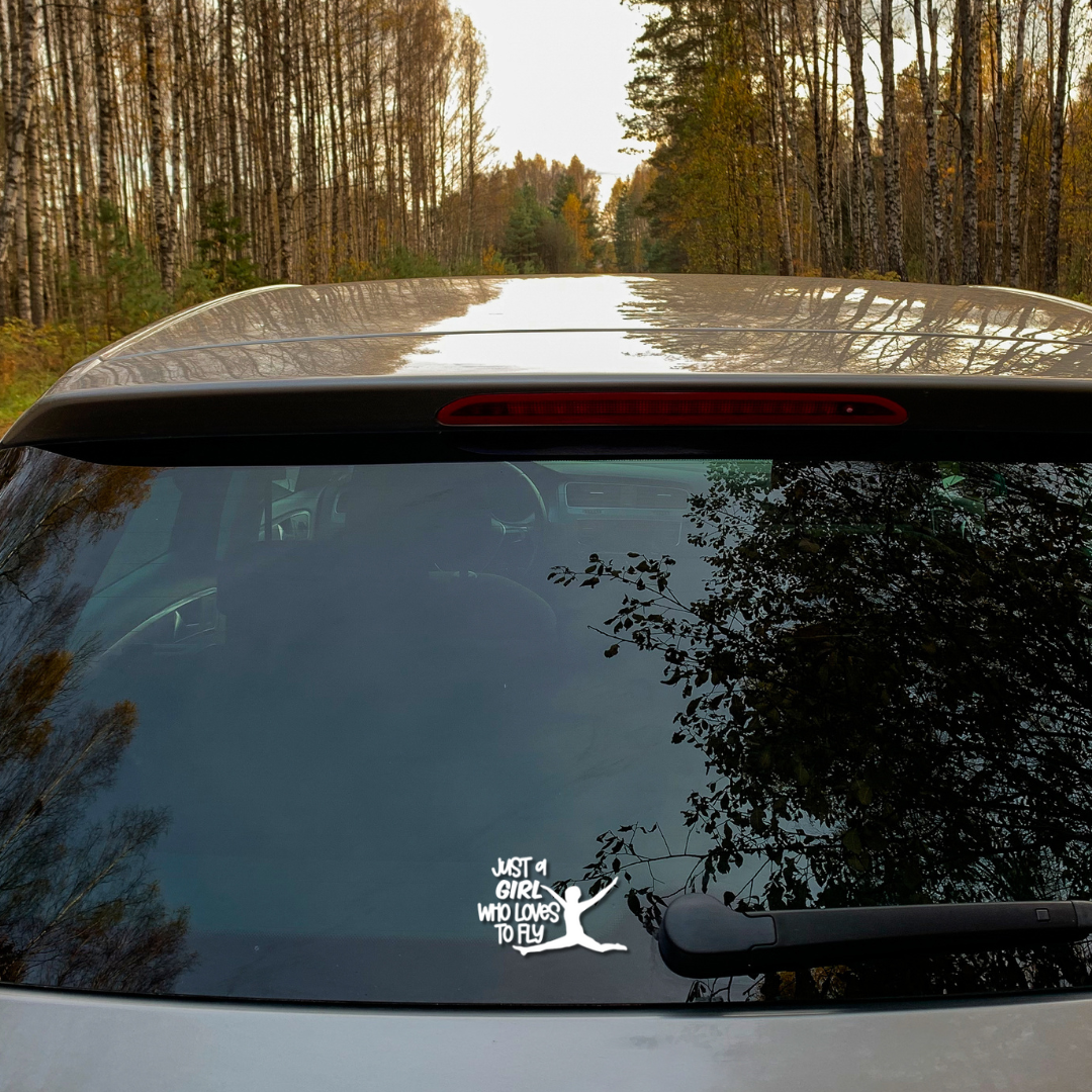 Just a Girl Who Loves to Fly Vinyl Decal
