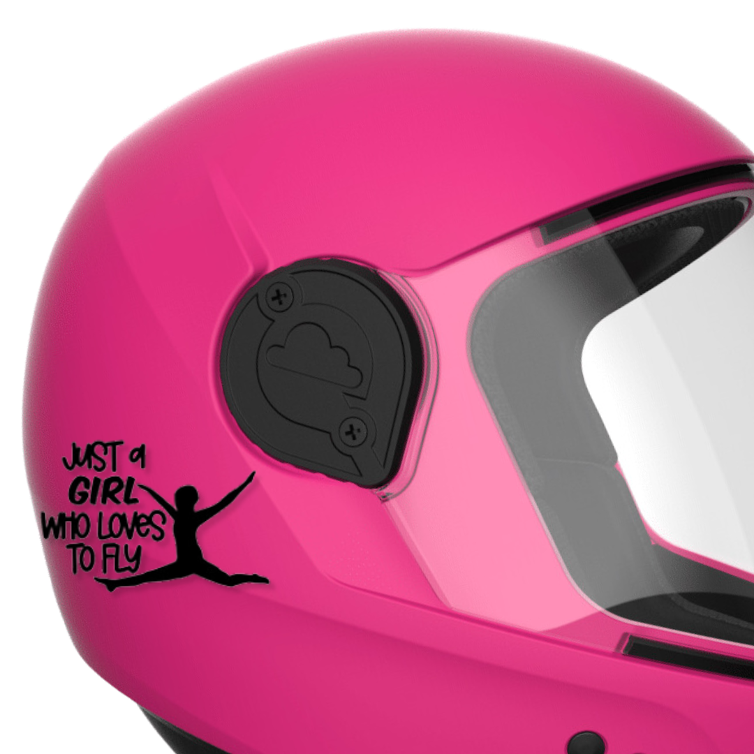 Just a Girl Who Loves to Fly Vinyl Decal