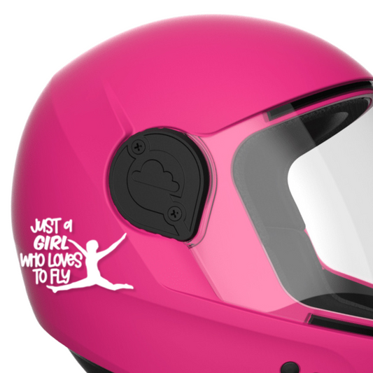 Just a Girl Who Loves to Fly Vinyl Decal